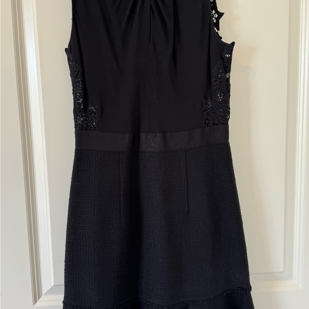 Rebecca Taylor Black Lace and tweed Dress